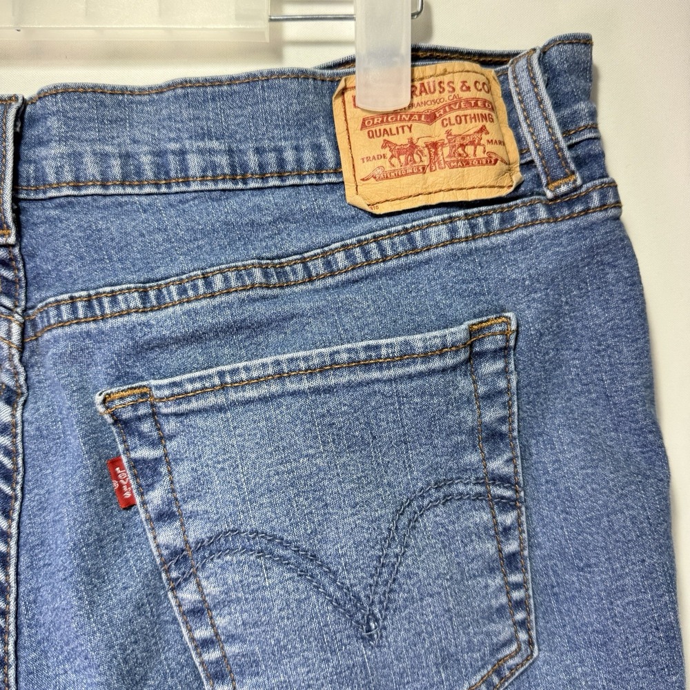 Levi's 512 Jeans Women's Size 18M Straight Blue Denim - Picture 10 of 11